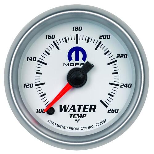 Autometer Gauge, Water Temp, 2 1/16", 100-260ºf, Digital Stepper Motor, White, Mopar, Mopar