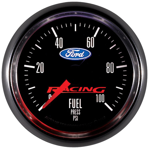 Autometer Gauge, For Ford Racing, Fuel Pressure, 2 1/16 in., 100psi, Digital Stepper Motor, Each