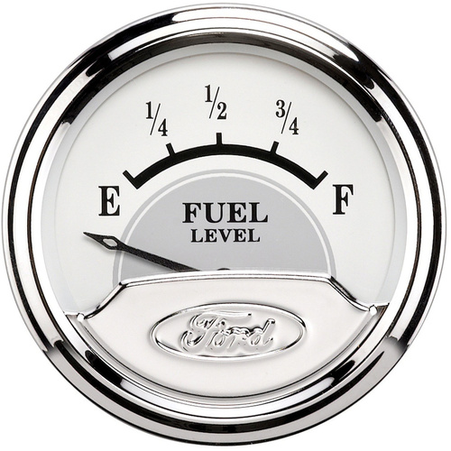 Autometer Gauge, For Ford Masterpiece, Fuel Level, 2 1/16 in., 240-33 Ohms, Electrical, Analog, Each