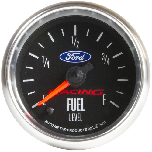 Autometer Gauge, For Ford Racing, Fuel Level, 2 1/16 in., 0-280 Ohms Programmable, Each