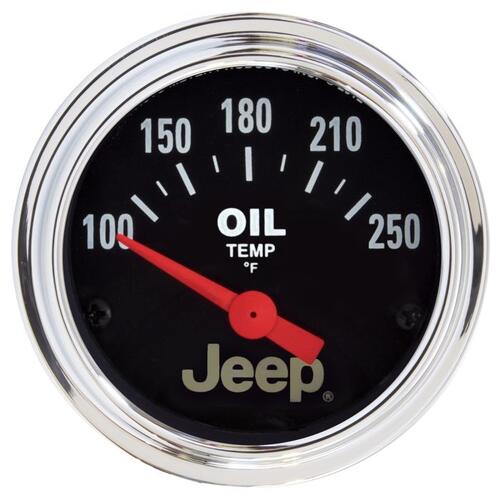 Autometer Gauge, Oil Temp, 2 1/16", 250ºf, Elec, Jeep, Jeep