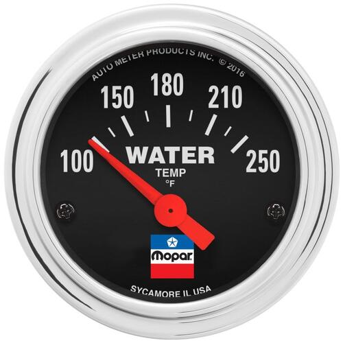 Autometer Gauge, Water Temp, 2-1/16", 100-250`F, Elec, Mopar Classic, Mopar Classic