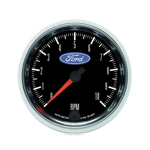 Autometer Gauge, Tachometer, 3 3/8", 10K Rpm, In-Dash, Ford , Ford