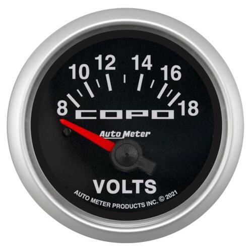 Autometer Gauge, Voltmeter, 2 1/16", 18V, Electric, Copo, Copo