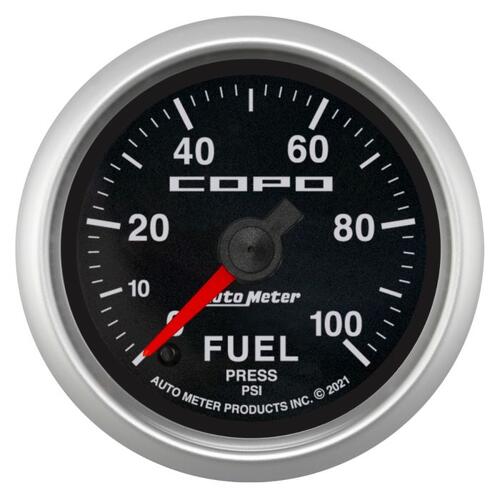 Autometer Gauge, Fuel Press, 2 1/16", 100Psi, Digital Stepper Motor, Copo, Copo