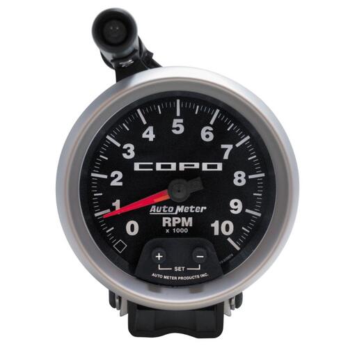 Autometer Gauge, Tachometer, 3 3/4", 10K Rpm, Pedestal W/ Ext. Quick-Lite, Copo, Copo