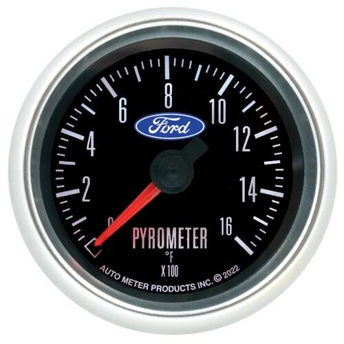 Autometer Gauge, Pyrometer (Egt), 2 1/16", 1600ºf, Digital Stepper Motor, Ford , Ford