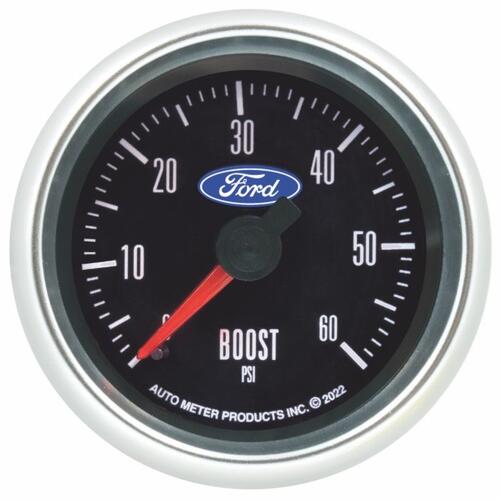 Autometer Gauge, Boost, 2 1/16", 60Psi, Mechanical, Ford , Ford