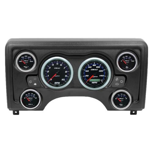 Autometer Direct Fit Dash Kit, (3 3/8" X2, 2 1/16" X4) Jeep Tj 97-06, Cobalt, Cobalt