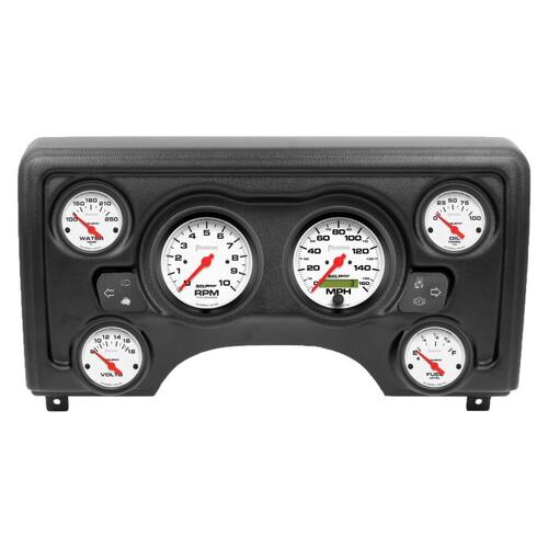 Autometer Direct Fit Dash Kit, (3 3/8" X2, 2 1/16" X4) Jeep Tj 97-06, Phantom, Phantom