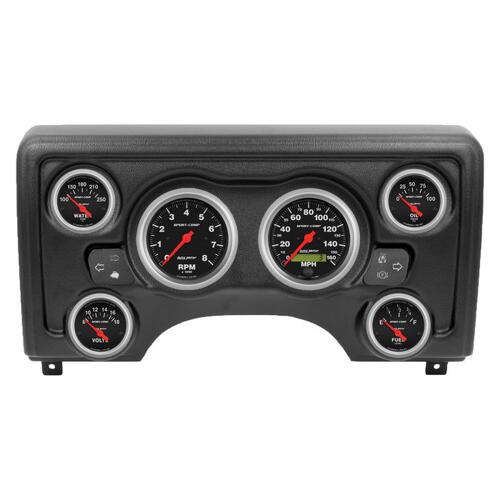 Autometer Direct Fit Dash Kit, (3 3/8" X2, 2 1/16" X4) Jeep Tj 97-06, Sport-Comp, Sport-Comp