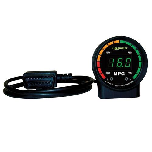 Autometer Gauge, Fuel Economy, 2", Rpm/Mph/Inst & Avg Mpg, Digital, Obdii, Ecometer Ii, Ecometer