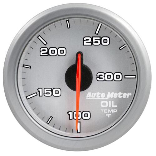 Autometer 2-1/16" Oil Temp, 100-300`F, Airdrive, Silver, Airdrive