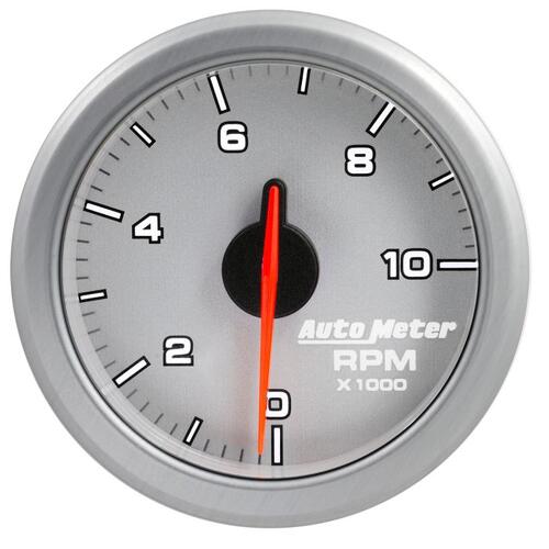 Autometer 2-1/16" Tach, 0-10,000 Rpm, Airdrive, Silver, Airdrive
