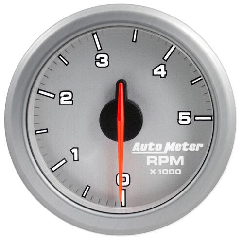 Autometer 2-1/16" Tach, 0-5,000 Rpm, Airdrive, Silver, Airdrive