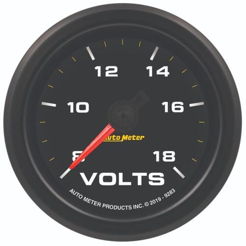 Autometer Gauge, Voltmeter, 2 1/16", 18V, Stepper Motor W/Warn, Extreme Environment, Extreme Environ