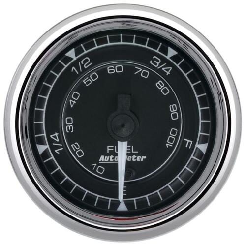 Autometer Gauge, Fuel Level, 2 1/16", 0-280Ω Programmable, Chrono Chrome, Chrono
