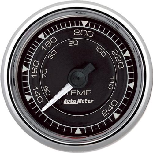 Autometer Gauge, Temp, 2 1/16", 240ºf, Mech,  Chrono Chrome, Chrono