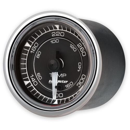 Autometer Gauge, Temp, 2 1/16", 300ºf, Elec,  Chrono Chrome, Chrono