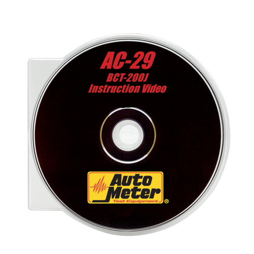 Autometer Bct-200J Intellicheck Ii Training Dvd, Test Equipment