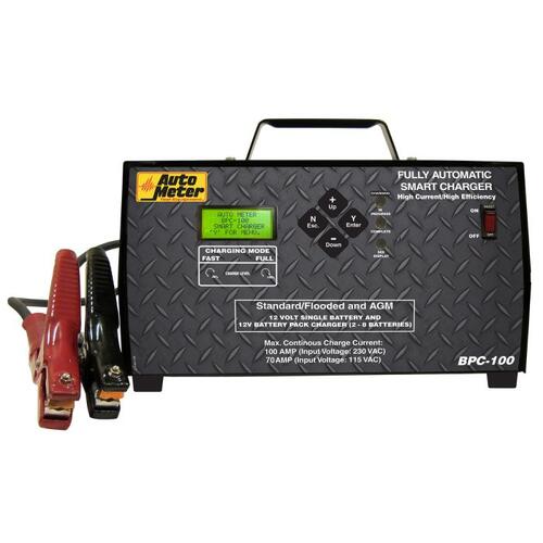 Autometer Battery Pack Charger, 12V, 100A