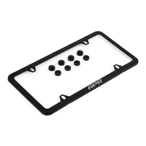 APR License Plate Frame - Slim, Black w/ HW Hiders