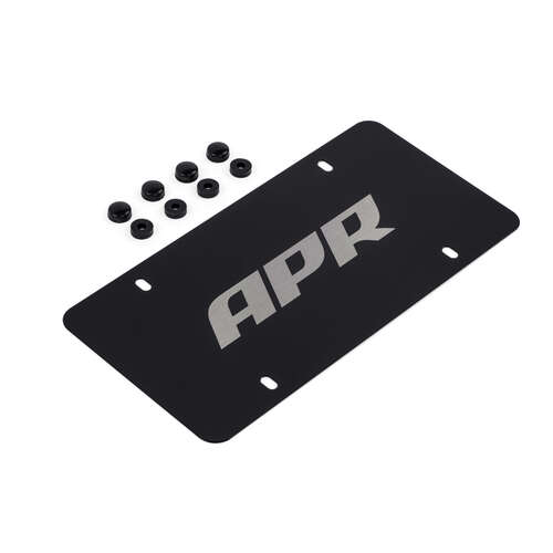 APR License Plate - Silver on Black