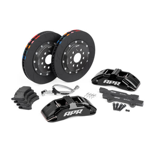 APR Disc Brake Kit, Front, 350 x 34mm, 6 Piston, MK7 GTI, Black, w/ Pads, Kit