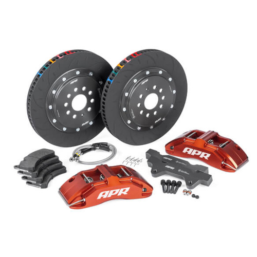 APR Disc Brake Kits, 6-Piston Calipers, Billet Aluminium, Red Anodised, For Audi, Hatchback, Kit