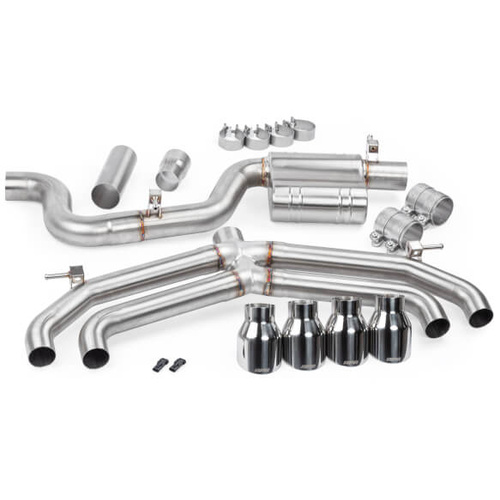 APR Exhaust System, Cat-Back, 3 in. Tubing Dia., MK7 Golf R, Stainless Steel, Valveless, Kit