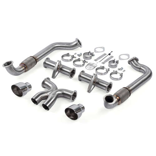 APR Exhaust Systems, Cat-Back Exhaust System, Stainless Steel, Polished Tips, Porsche, Kit