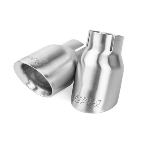 APR Tip Kit, Double Wall Exhaust Tips, 3.5in, Brushed Silver, Set of 2