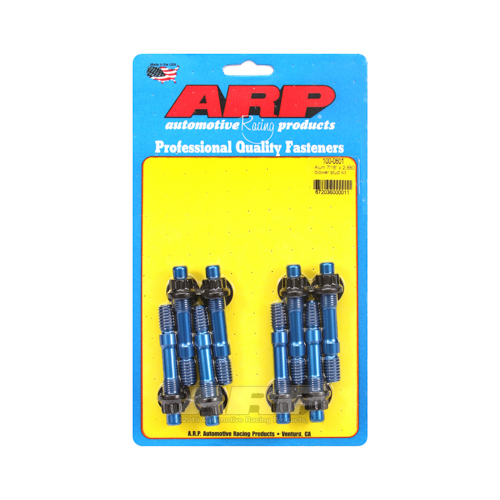 ARP Blower Studs, Break-Away, Aluminum, Blue Anodized, 12-Point Nuts, 7/16 in. Diameter Studs, 2.88 in. Length, Set