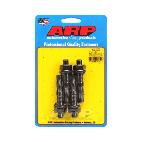 ARP Bellhousing Studs, Hex Head, 7/16-14 in. Thread Size, Chromoly, Black Oxide, 2.750 in. Length, Set of 4