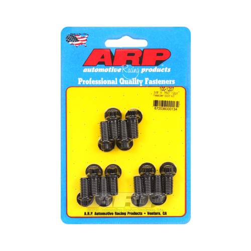 ARP Header Bolts, 12-Point, 5/16 in. Wrench, Custom 450, Black Oxide, 3/8 in.-16, 0.750 in. UHL, Set of 12