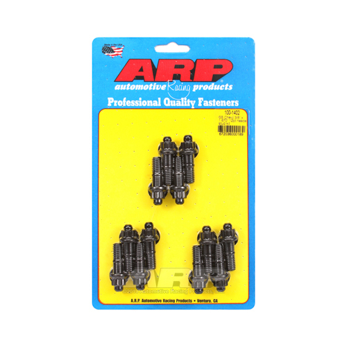 ARP Header Studs, 12-Point Nuts, Custom 450, Black Oxide, For Chevrolet Small Block, Set of 12