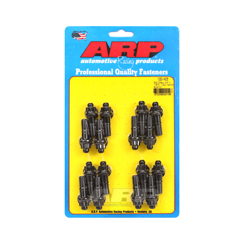 ARP Header Studs, 12-Point Nuts, Custom 450, Black Oxide, For Chevrolet, Big Block, Set of 16