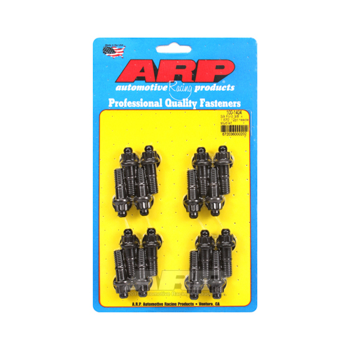 ARP Header Studs, 12-Point Nuts, Custom 450, Black Oxide, For Ford, V8, Set of 16