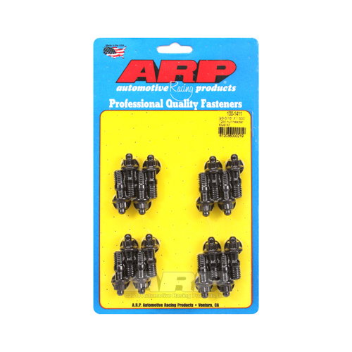 ARP Header Studs, 12-Point Nuts, Custom 450, Black Oxide, 3/8 in.-16, 1.500 UHL, Set of 16