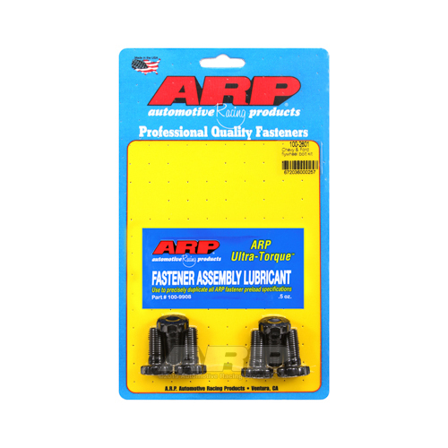 ARP Flywheel Bolts, High Performance, Chromoly, Black Oxide, 12-point, 7/16 x 1 in., For Chevrolet, For Ford, Set of 6