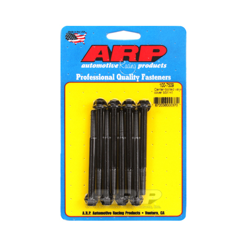 ARP Valve Cover Bolts, Chromoly, Black Oxide, Hex, 1/4-20 in, For Chevrolet, Set of 8