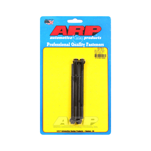 ARP Valve Cover Bolts, Chromoly, Black Oxide, Hex, 1/4 in.-20 Diameter, SBC Brodix Valve Covers, Set of 4