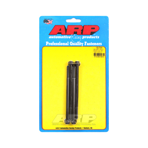 ARP Valve Cover Bolts, Chromoly, Black Oxide, 12-Point, 1/4 in.-20 Diameter, SBC Brodix Valve Covers, Set of 4