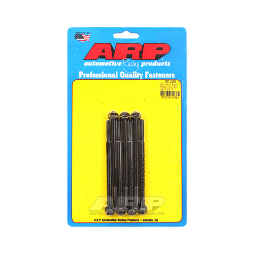 ARP Valve Cover Bolts, Chromoly, Black Oxide, Hex, 1/4 in.-20 Diameter, BBC Brodix Valve Covers, Set of 7