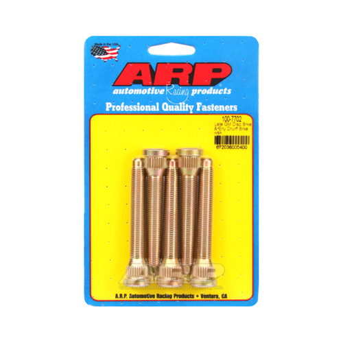 ARP Wheel Studs, Press-In, 7/16-20 in. Right Hand Thread, Late GM Disc Brake and Early Drum Brake, Set of 5