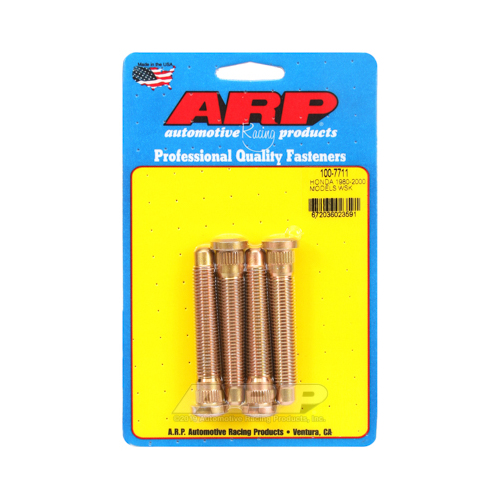 ARP Wheel Studs, Press-In, 12mm x 1.5 Right Hand Thread, For Honda®, 1996 and Earlier, Set of 4