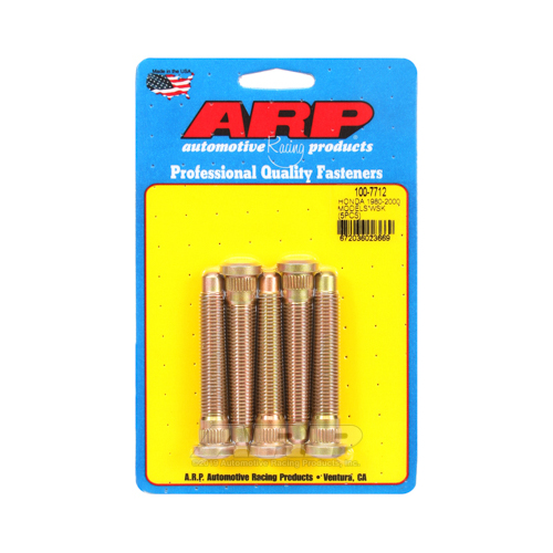 ARP Wheel Studs, Press-In, 12mm x 1.5 Right Hand Thread, For Honda®, 1997 and Later, Set of 5
