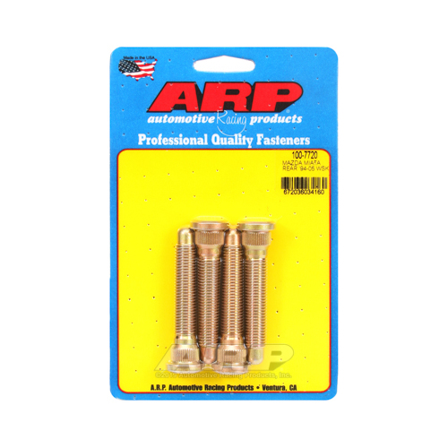 ARP Wheel Studs, Press-In, 12mm x 1.5 Right Hand Thread, For Mazda, Set of 4