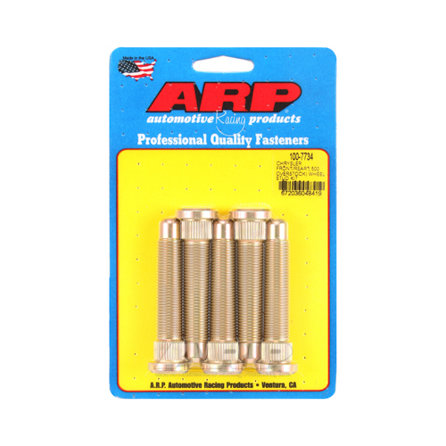 ARP Wheel Studs, Press-In. 14mm x 1.50 RH, For Chrysler, Front and Rear, Set of 5