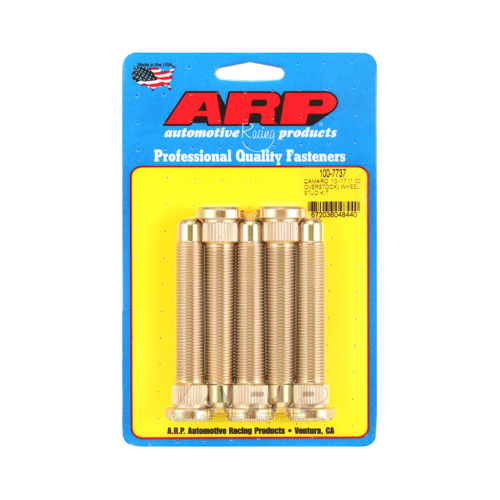 ARP Wheel Studs, Press-in, 14mm x 1.50 RH Thread, For Chevrolet, Front/Rear, Set of 5